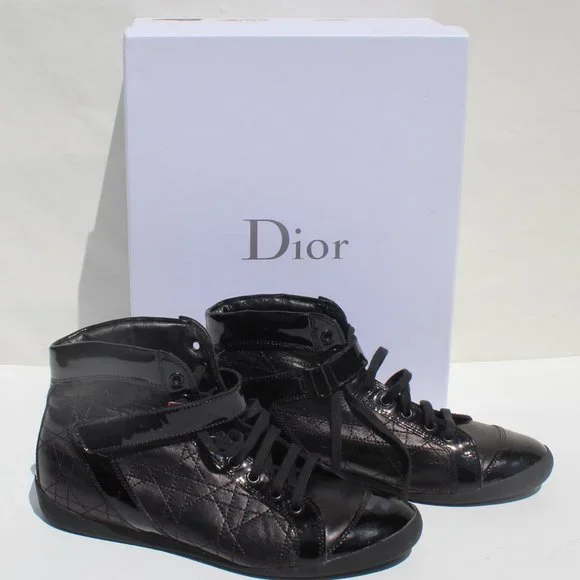 Black Christian Dior Sprint Basket High Top Shoes Sneakers Size 7 -SOLD - Picture 2 of 10